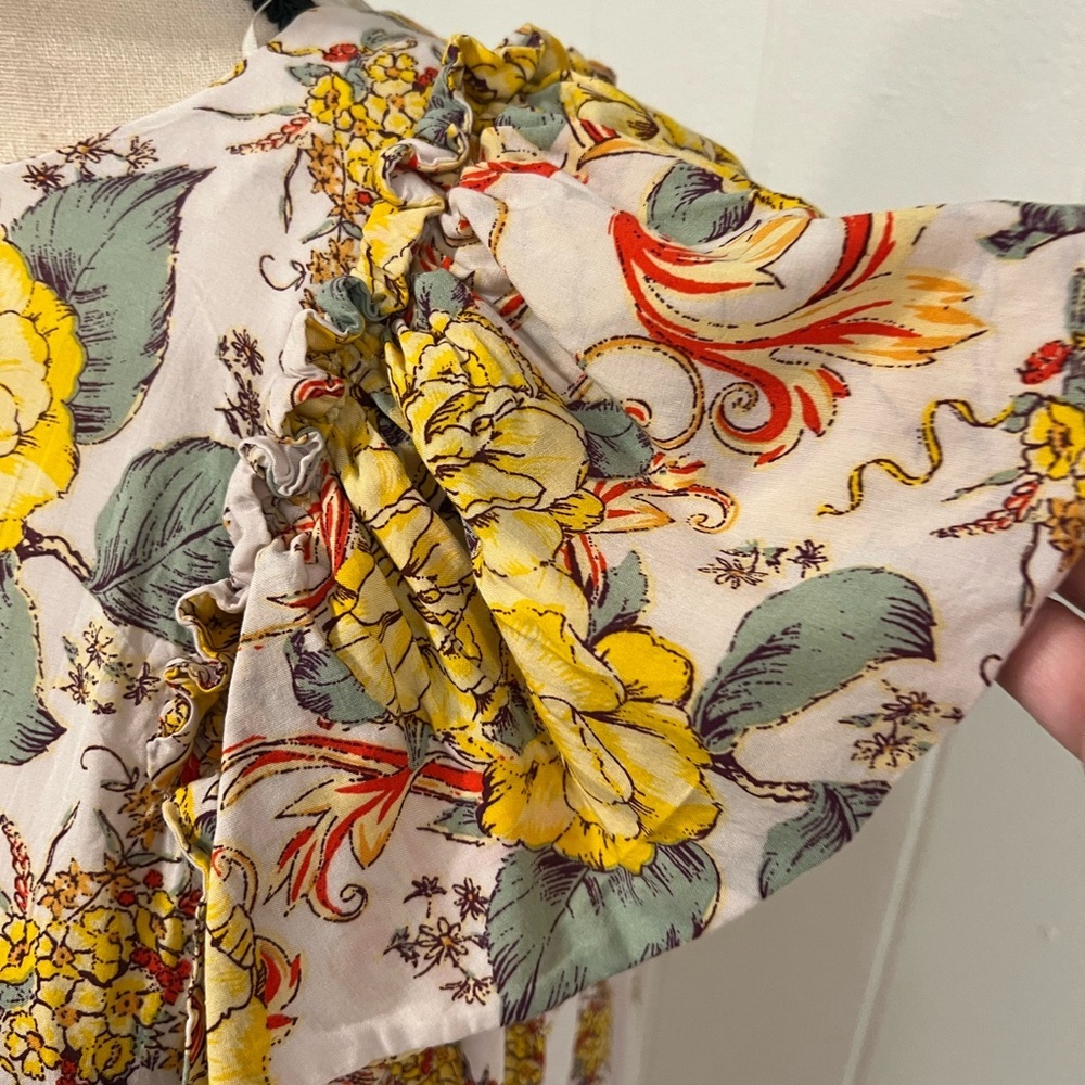 Free People Yellow Floral Dress - Picture 5 of 8